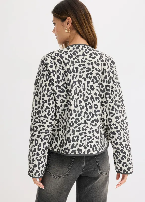 Steppjacke in Loose Fit in weiß von hinten (im Anschnitt) - bonprix