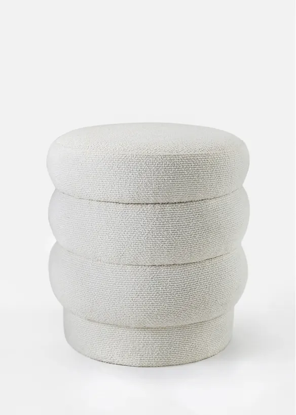 Hocker in beige von vorne - bonprix
