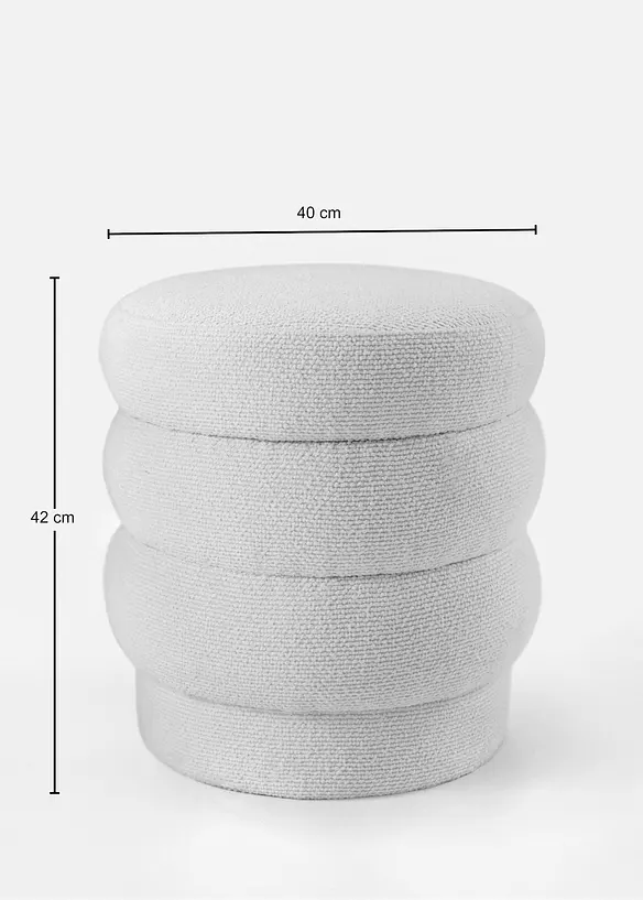 Hocker in beige - bonprix
