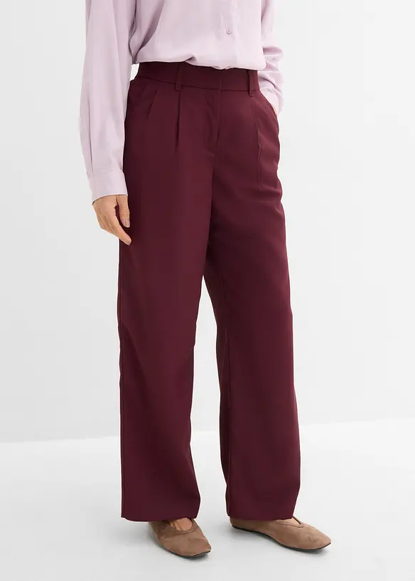 Schlupfhose mit Twill-Struktur in rot von vorne - bonprix Schlupfhose mit Twill-Struktur in rot von vorne - bonprix