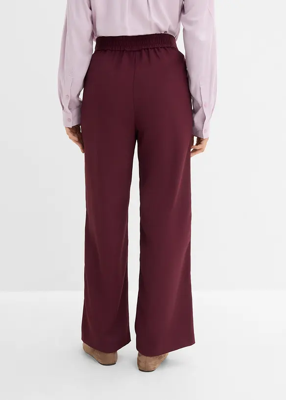 Schlupfhose mit Twill-Struktur in rot von hinten - bonprix Schlupfhose mit Twill-Struktur in rot von hinten - bonprix