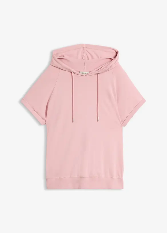 Shirt mit Kapuze in rosa von vorne - bonprix Shirt mit Kapuze in rosa von vorne - bonprix