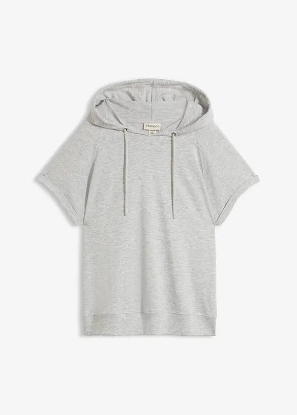 Shirt mit Kapuze in grau von vorne - bonprix Shirt mit Kapuze in grau von vorne - bonprix