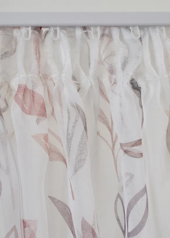 Gardine mit recyceltem Polyester (1er Pack) in weiß - bonprix