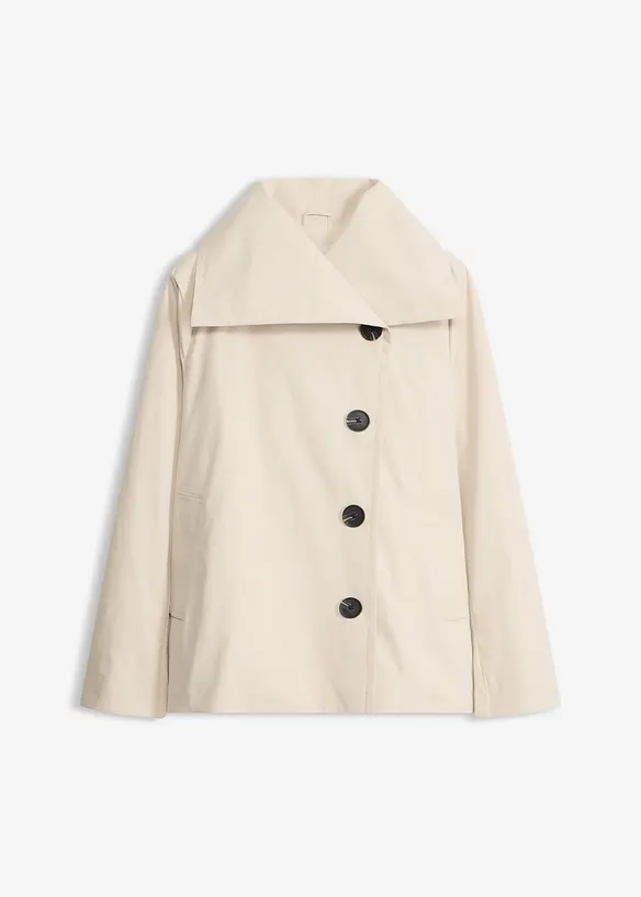 Trenchjacke in beige von vorne - bonprix