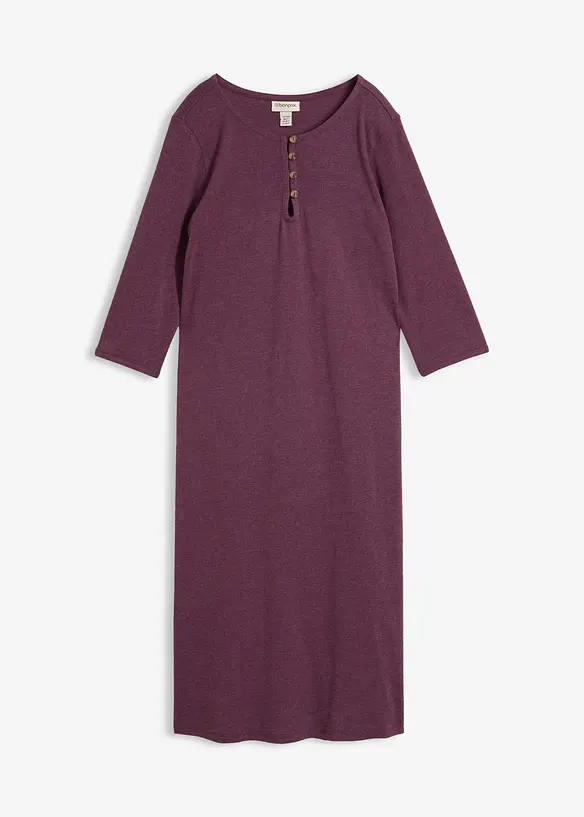 Shirtkleid mit 3/4-Ärmeln in rot von vorne - bonprix Shirtkleid mit 3/4-Ärmeln in rot von vorne - bonprix