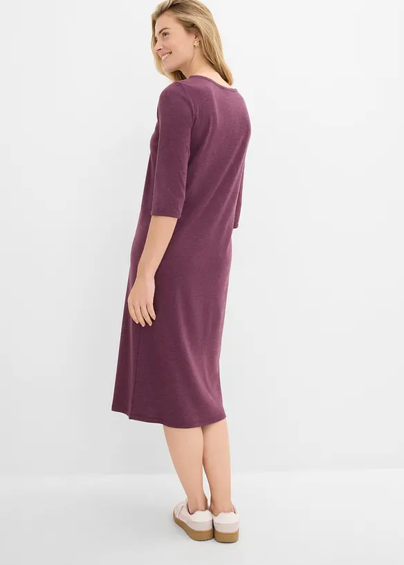 Shirtkleid mit 3/4-Ärmeln in rot von hinten (Totalaufnahme) - bonprix Shirtkleid mit 3/4-Ärmeln in rot von hinten (Totalaufnahme) - bonprix