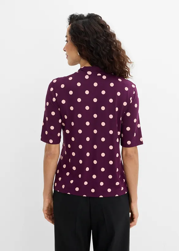 Shirt mit Schluppe in lila von hinten (im Anschnitt) - bonprix Shirt mit Schluppe in lila von hinten (im Anschnitt) - bonprix