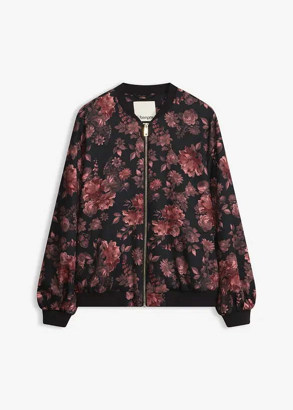 Blouson in schwarz von vorne - bonprix