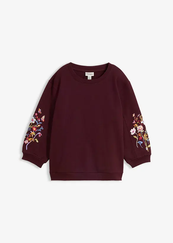 Sweatshirt aus reiner Bio-Baumwolle in rot von vorne - bonprix Sweatshirt aus reiner Bio-Baumwolle in rot von vorne - bonprix