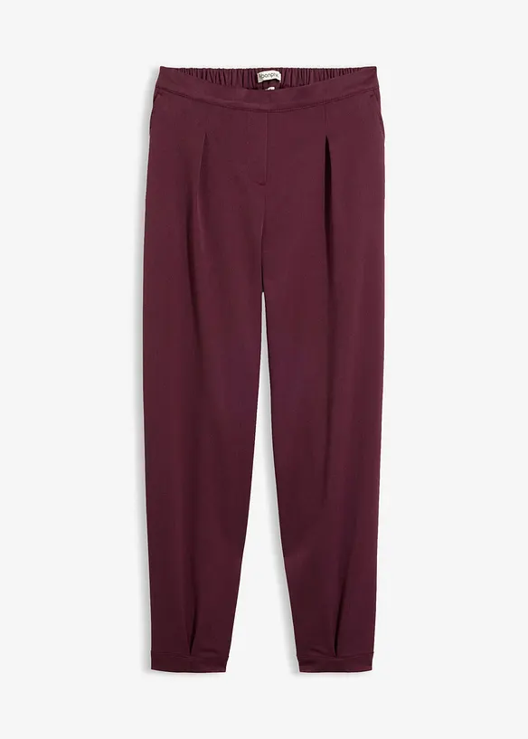 Verkürzte Hose aus Viskose-Mix in rot von vorne - bonprix Verkürzte Hose aus Viskose-Mix in rot von vorne - bonprix