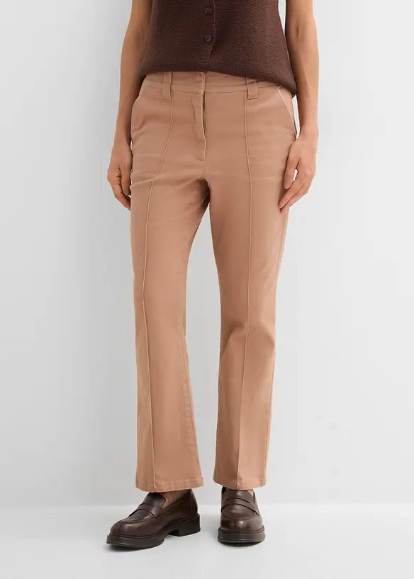Twillhose aus Baumwoll-Mix in braun von vorne - bonprix Twillhose aus Baumwoll-Mix in braun von vorne - bonprix