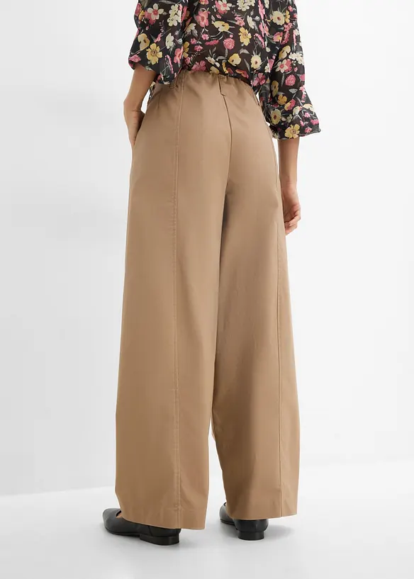 Twill Barrel-Hose in braun von hinten - bonprix Twill Barrel-Hose in braun von hinten - bonprix