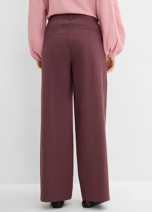 Bengalin-Hose aus Viskose-Mix in lila von hinten - bonprix Bengalin-Hose aus Viskose-Mix in lila von hinten - bonprix