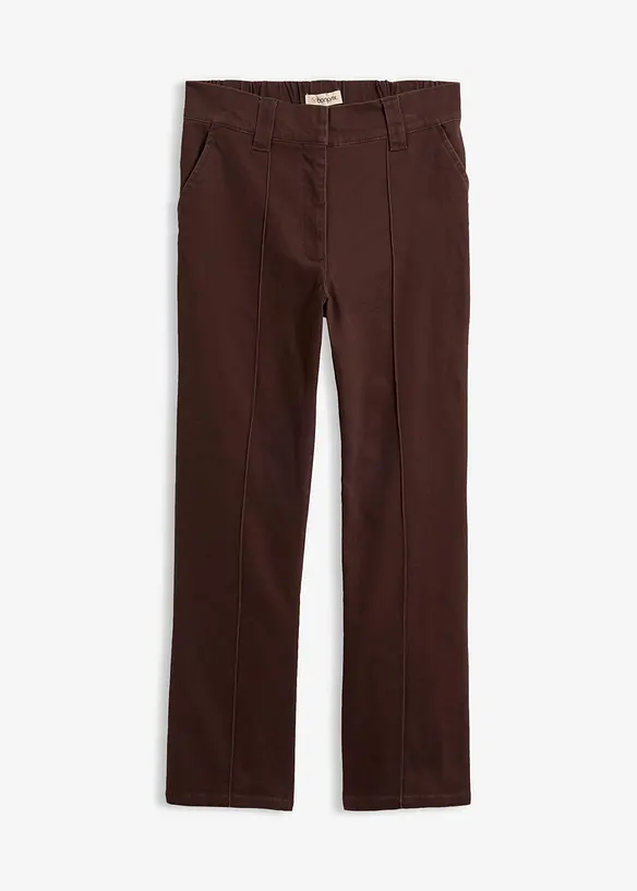 Twillhose aus Baumwoll-Mix in braun von vorne - bonprix Twillhose aus Baumwoll-Mix in braun von vorne - bonprix