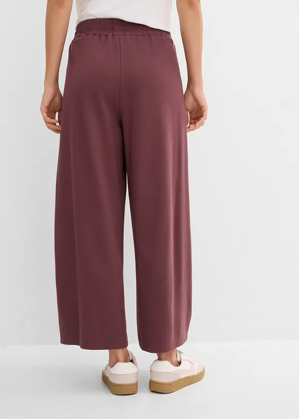 Interlock Jersey-Hose Baumwolle in lila von hinten - bonprix