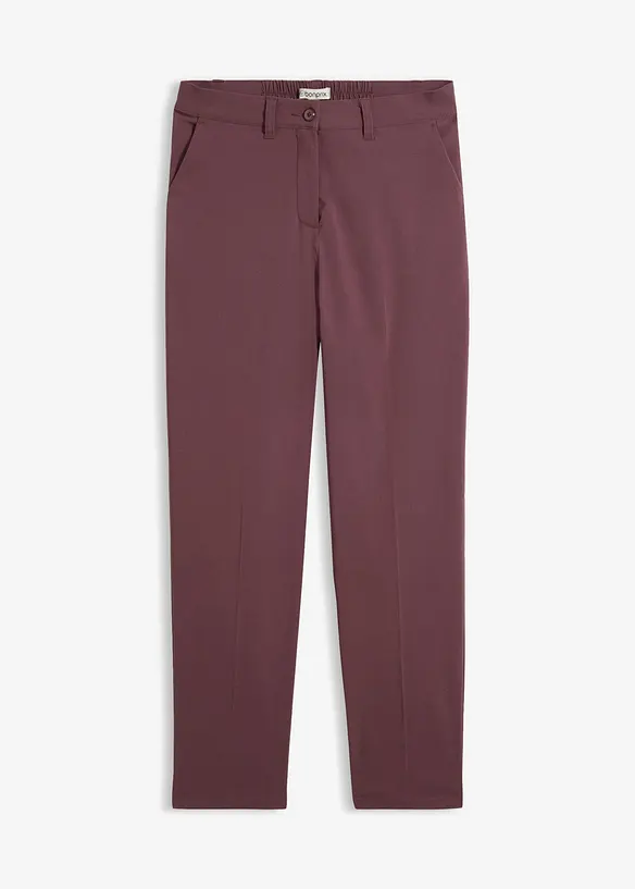 Bauchweg-Bengalin-Hose aus Viskose-Mix in lila von vorne - bonprix