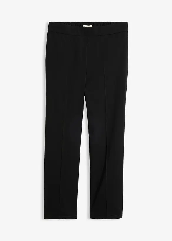 Verkürzte Bengalin-Hose aus Viskose-Mix in schwarz von vorne - bonprix Verkürzte Bengalin-Hose aus Viskose-Mix in schwarz von vorne - bonprix