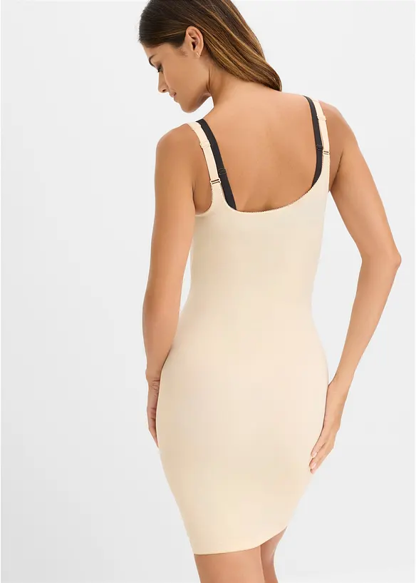 Medium Shape Kleid in beige von hinten (Totalaufnahme) - bonprix