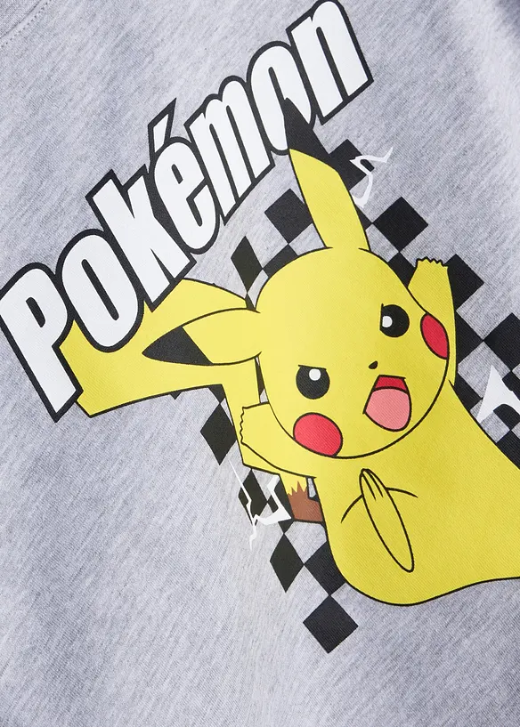 Pokémon T-Shirt aus leichtem Jersey in grau - Pokémon