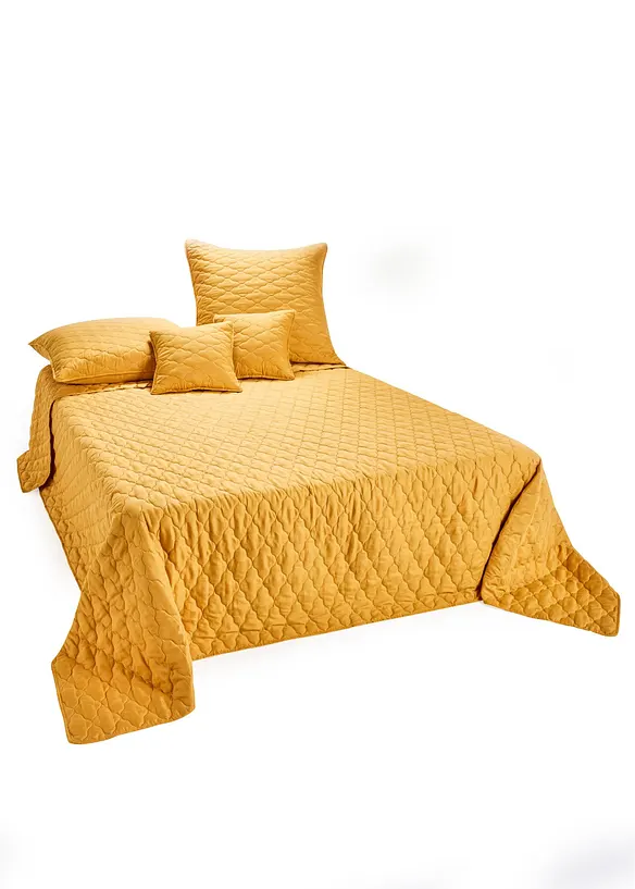 Kissenbezug mit Steppung (2er Pack) in gold - bonprix