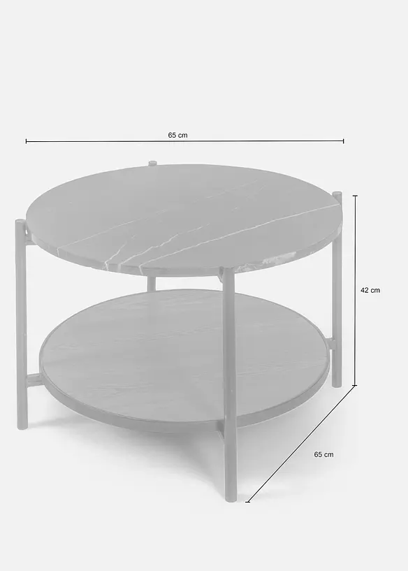 Couchtisch in schwarz - bonprix