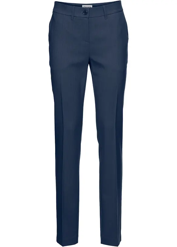 Anzugshose Petite in blau von vorne - bonprix