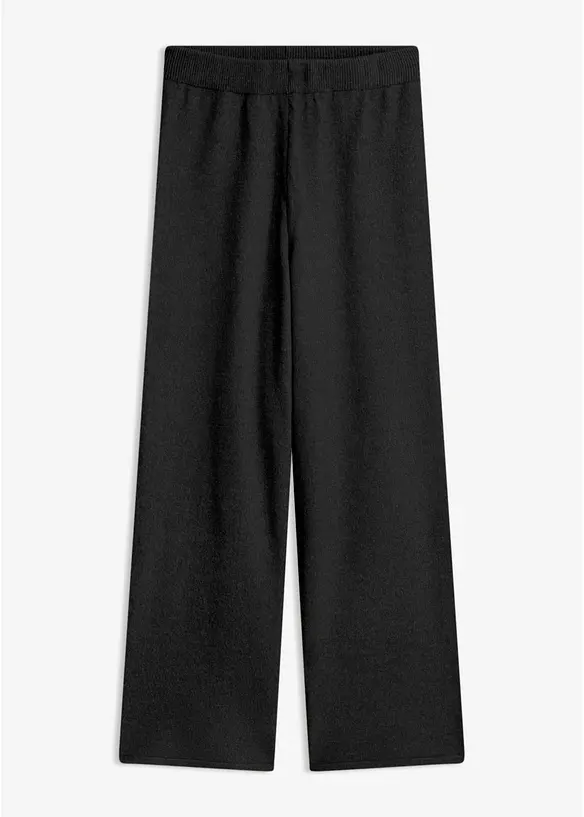 Strickhose in schwarz von vorne - bonprix Strickhose in schwarz von vorne - bonprix