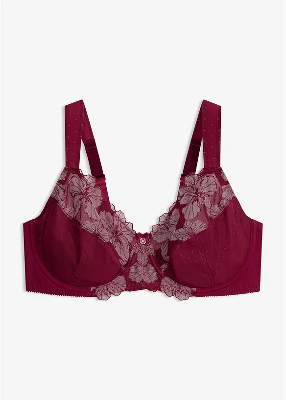 Minimizer-BH mit gepolsterten Trägern in lila von vorne - bonprix