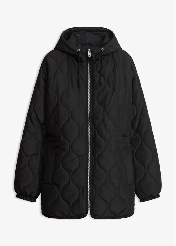 leichte Steppjacke in schwarz von vorne - bonprix