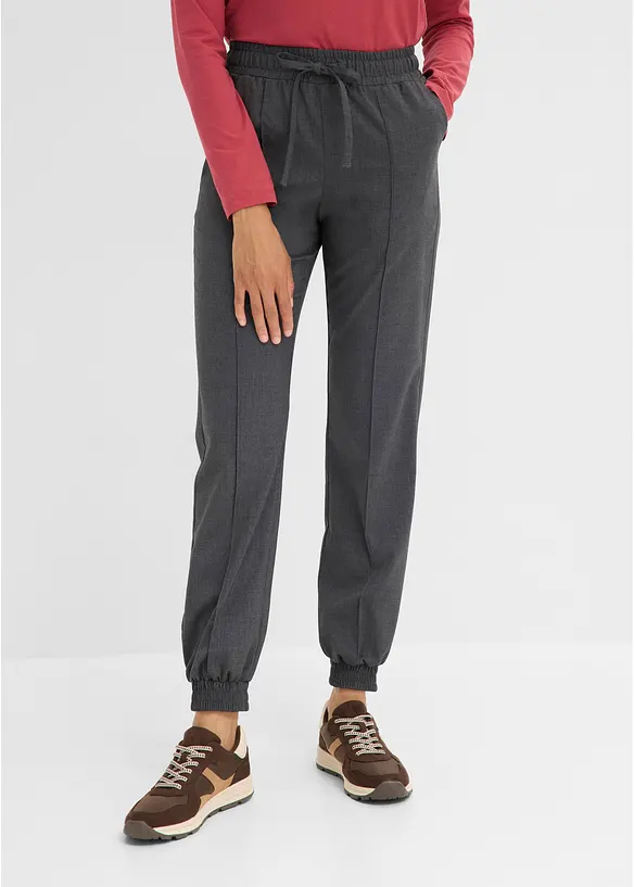 Joggpants aus Viskose-Mix in grau von vorne - bonprix Joggpants aus Viskose-Mix in grau von vorne - bonprix