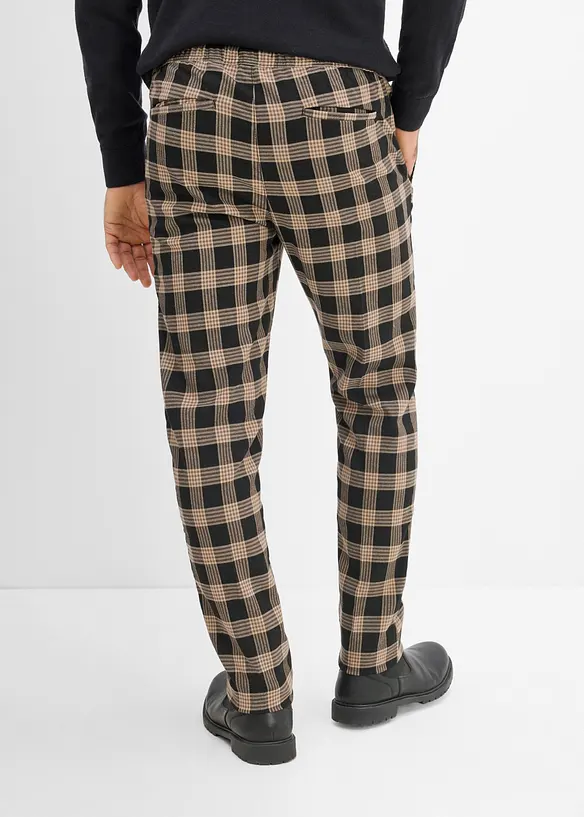 Regular Fit Chinohose, Straight in schwarz von hinten - bonprix