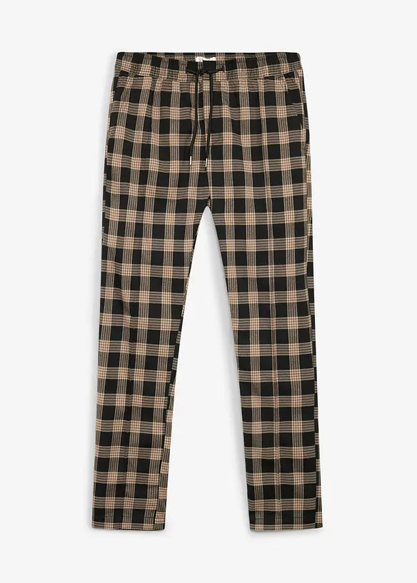 Regular Fit Chinohose, Straight in schwarz von vorne - bonprix