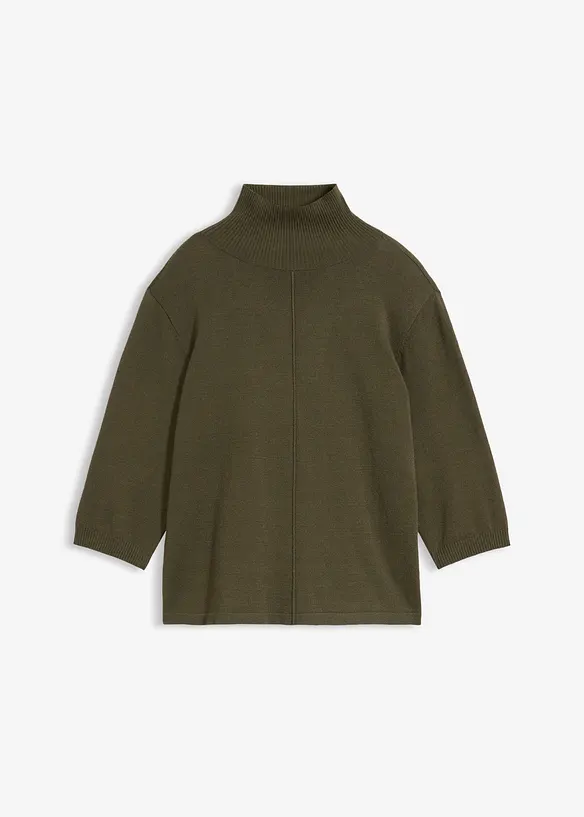 Pullover in grün von vorne - bonprix