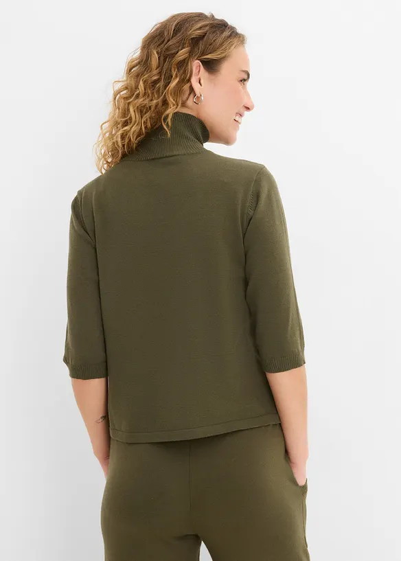 Pullover in grün von hinten (im Anschnitt) - bonprix