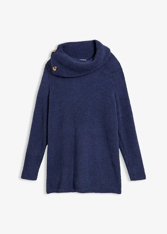 Longpullover in blau von vorne - bonprix Longpullover in blau von vorne - bonprix