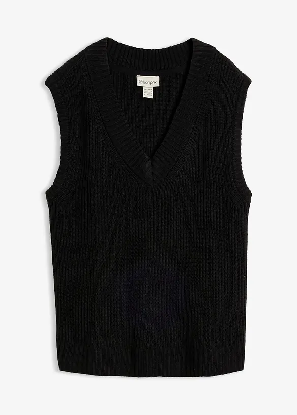 Pullunder in schwarz von vorne - bonprix Pullunder in schwarz von vorne - bonprix