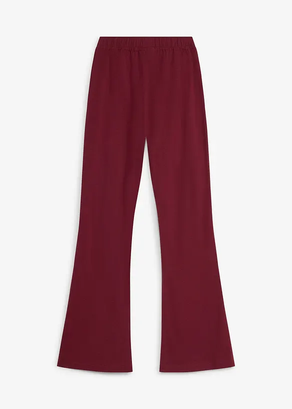 Jazzpants aus elastischem Bio-Baumwoll-Mix in rot von hinten - bonprix