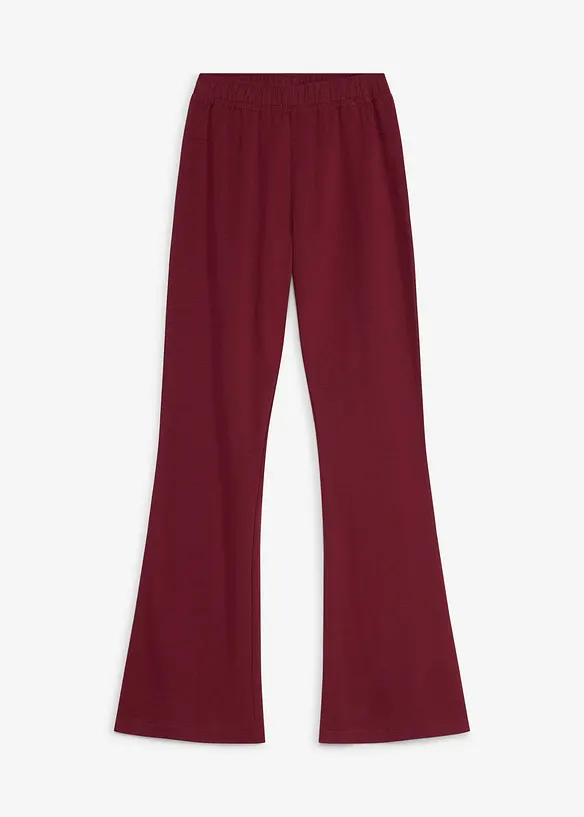 Jazzpants aus elastischem Bio-Baumwoll-Mix in rot von vorne - bonprix