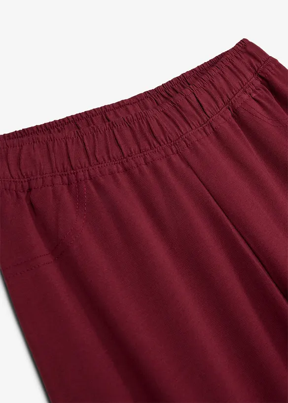 Jazzpants aus elastischem Bio-Baumwoll-Mix in rot - bonprix