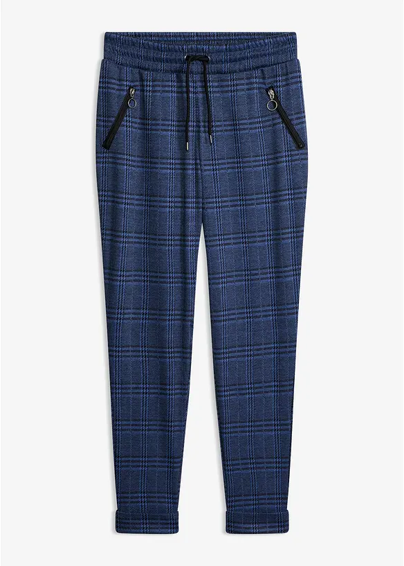 Schlupfhose aus Jacquard in blau von vorne - bonprix Schlupfhose aus Jacquard in blau von vorne - bonprix