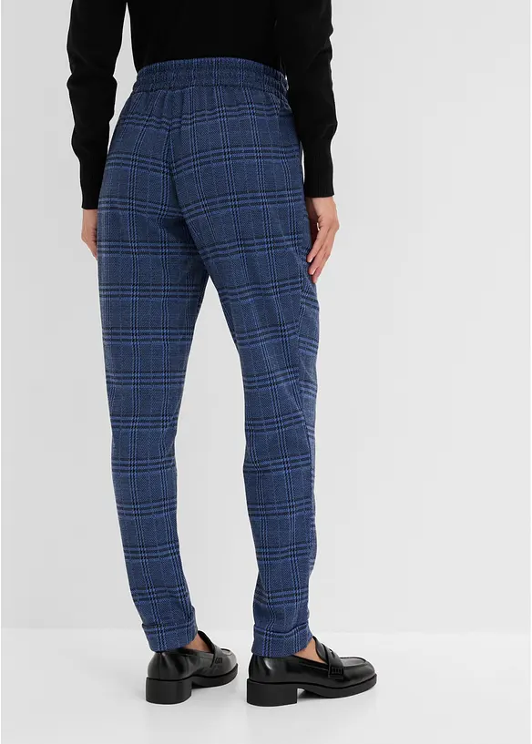 Schlupfhose aus Jacquard in blau von hinten - bonprix Schlupfhose aus Jacquard in blau von hinten - bonprix