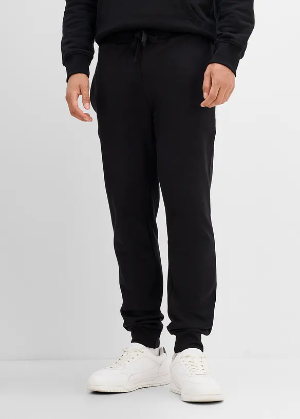Regular Fit Jogginghose, Straight  (2er Pack) in grau von vorne - bonprix