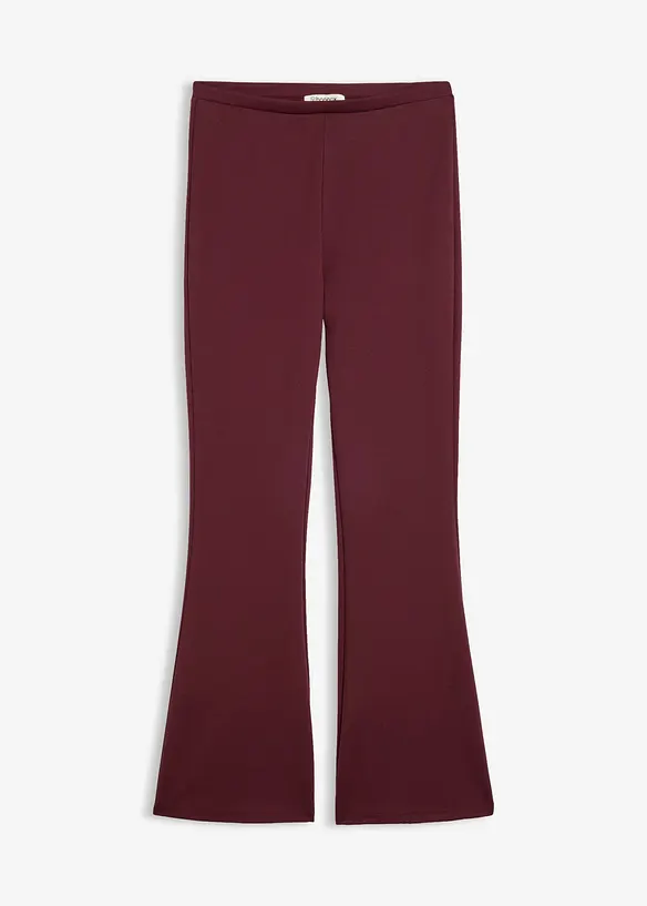 Leggings aus bequemen Punto di Roma in rot von vorne - bonprix