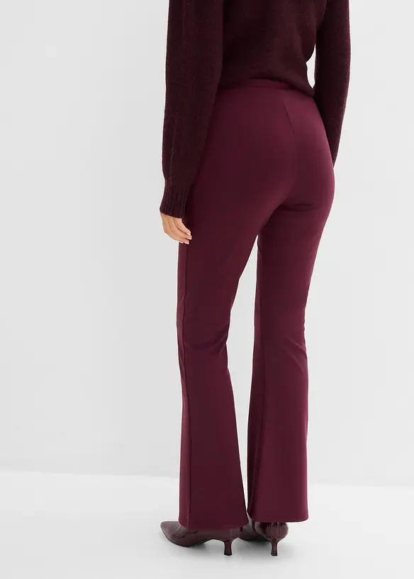Leggings aus bequemen Punto di Roma in rot von hinten - bonprix
