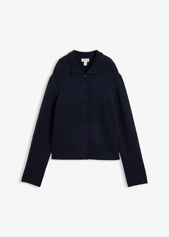 Strickjacke in blau von vorne - bonprix Strickjacke in blau von vorne - bonprix