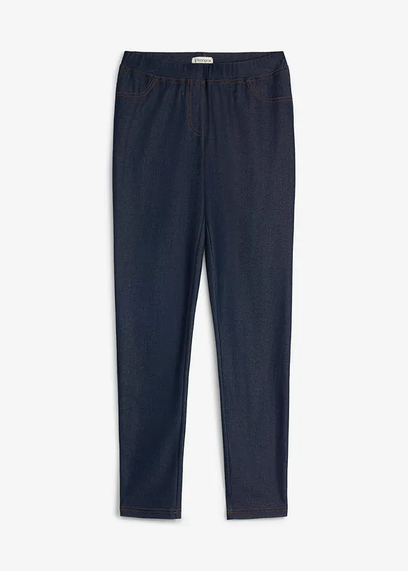 Leggings in Jeansoptik in blau von vorne - bonprix Leggings in Jeansoptik in blau von vorne - bonprix
