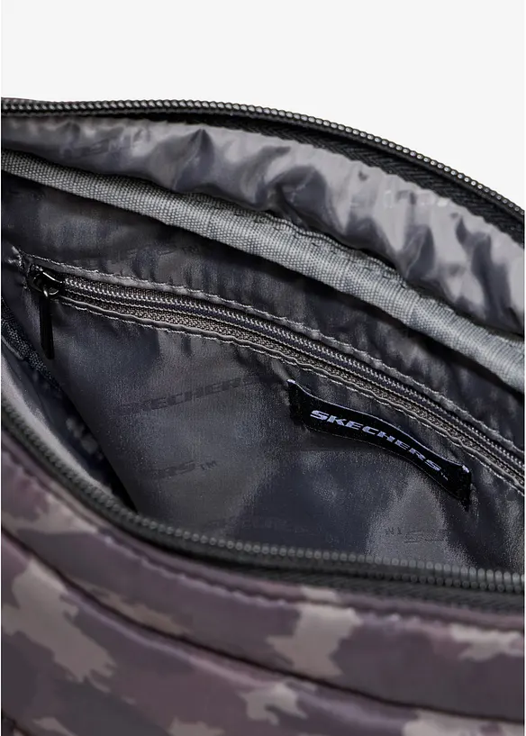 Skechers Umhängetasche in schwarz geöffnet - Skechers