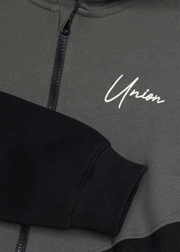 Sweatjacke aus weicher Bio-Baumwolle in grau - bonprix