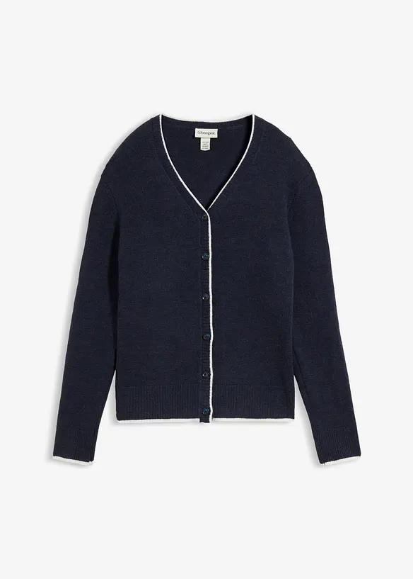 Strickjacke in blau von vorne - bonprix Strickjacke in blau von vorne - bonprix